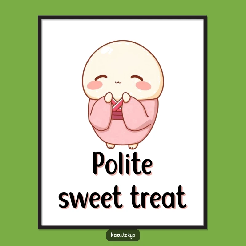 Funny Mochi Kimono Digital Art Print - Instant Graceful Decor!
