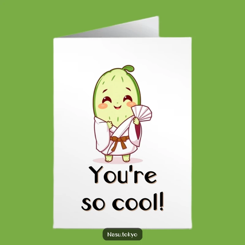 Free Printable Congrats Card: Cool Cucumber, Hilarious Downloadable Achievement Gift