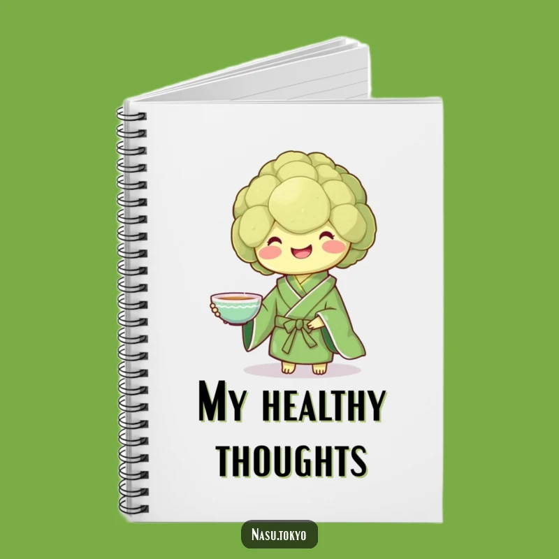 Funny Broccoli Kimono Notebook - Jot Down Healthy Ideas!